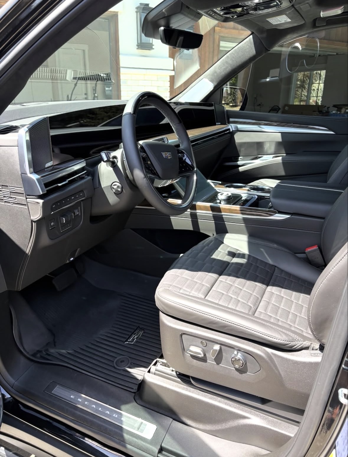 Sedan interior detail after